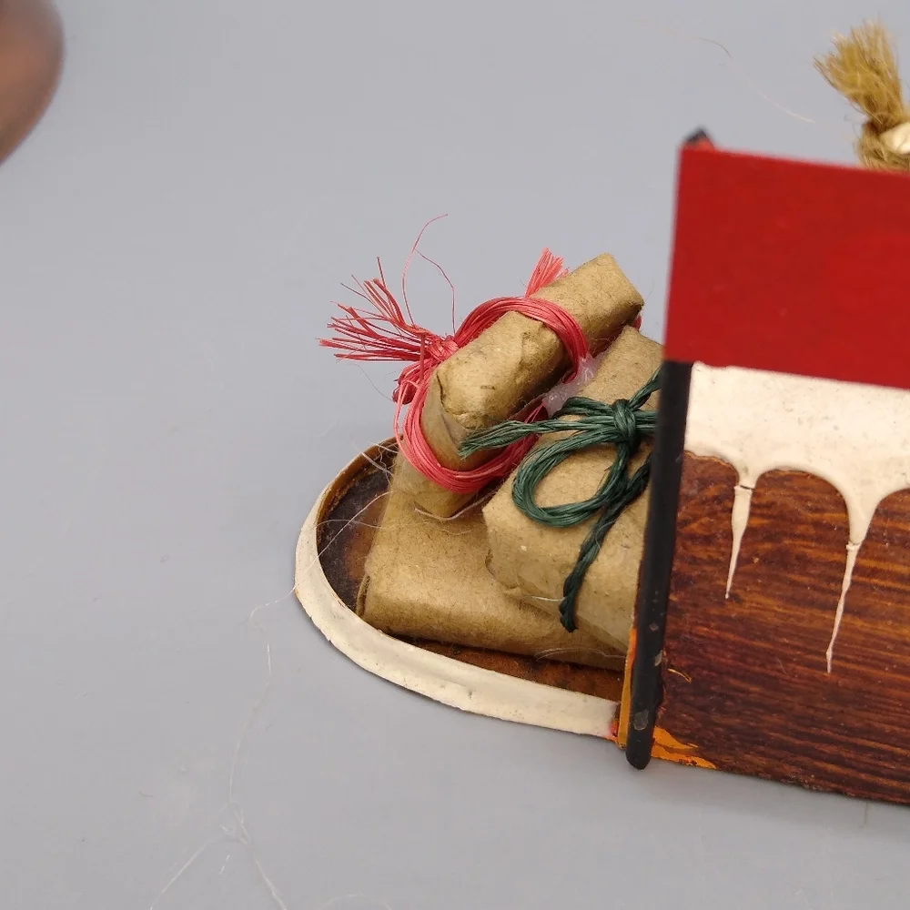Handmade Mailbox Gifts Presents Christmas Ornament Vintage